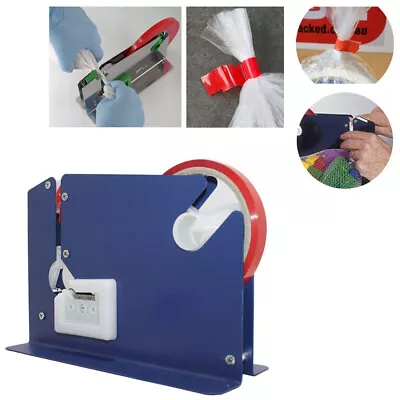 Metal Plastic Bag Neck Celotape Sealer Machine Tape Dispenser For Fruit Veg Food • £12.99