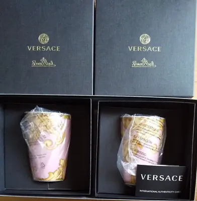 Rosenthal Versace Pair Free Cup Diameter 8cm Height 12cm Brand New • $220