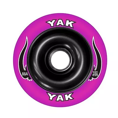 Metalcore Scooter Wheels 100mm X 88a YAK Pair Purple/black With ABEC7bearings • $15.95