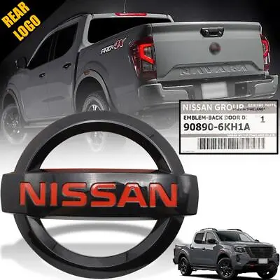 Genuine Black Rear Logo Badge Emblem For Nissan Navara NP300 D23 Pro4x 2015-2023 • $64.39