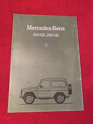 Original Vintage Brochure Mercedes-benz  300 Gd 280 Ge. • $25