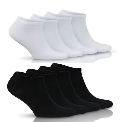 1x 3x 6x Ladies Men Cotton Low Cut Sports Trainer Liner Ankle Sock Invisible Lot • £1.99