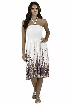 3 Way Summer Dress Cotton Multiway Halter/Bandeau/Maxi Skirt Dresses • $17.99