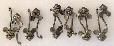 Disney Mickey Mouse Brass Shower Curtain Hangers Used • $15