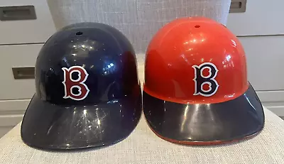 Vintage 1980s LAICH Boston Red Sox • 2 Plastic Souvenir Batting Helmets MLB • $39.99