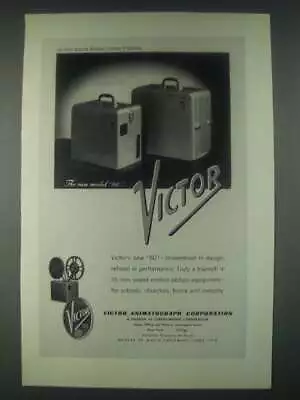 1947 Victor Model 60 16mm Projector Ad • $19.99