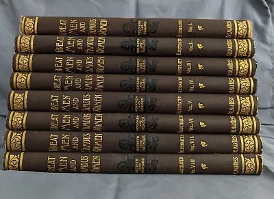 Great Men And Famous Women 1894 Selmar Hess 1st Edition 8 Volume Complete SET • $500