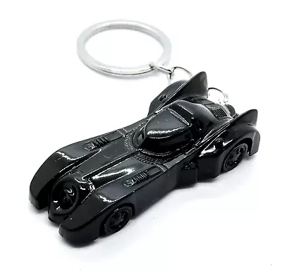 BATMOBILE KEYCHAIN Black Batman Metal Car Comic Superhero Key Chain/Keyring • $3.95