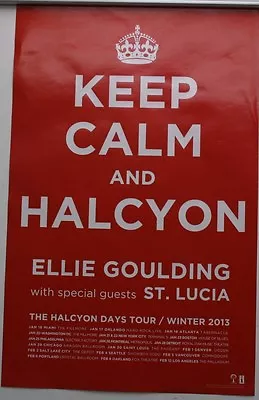 ELLIE GOULDING KEEP CALM AND HALCYON 14x22  RARE POSTER PRINT 2012 • $3.99