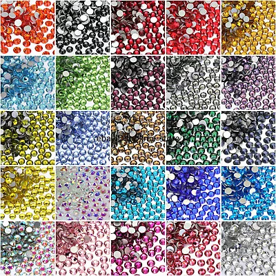 Non Hotfix Crystal Glass Rhinestones Flatback Nail Art Gems 3D Glitter Art Deco • $3.99