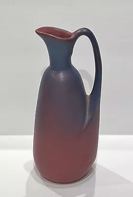 Vintage Van Briggle Art Pottery Matte Purple Mulberry 9  Ewer Pitcher Signed S • $45