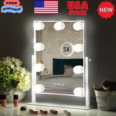 Luxury Hollywood Vanity Mirror With 9 Dimmable Lights White Gift Box Included • $81.99
