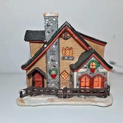 Holiday Time Christmas Village Moose Lake Lodge • $19.99