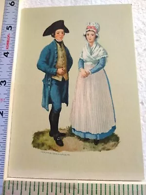 Postcard Swiss Costume From The 18th Century • £8.77