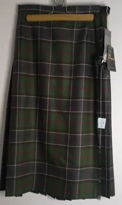 £45 • Buy Beautiful Green Glenspey Kilted Skirt Size 12 Lightweight 100% Worsted  Wool