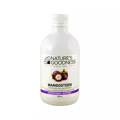 Nature's Goodness Mangosteen Juice Xanthone Antioxidants 500mL • $21.73