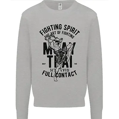 Muay Thai Full Contact Martial Arts MMA Mens Sweatshirt Jumper • $20.19