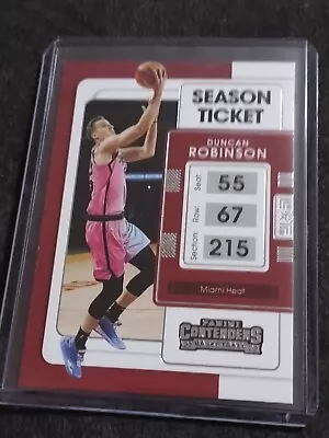 2021-22 Panini Contenders Duncan Robinson Season Ticket Card NBA Miami Heat #33 • $1.50