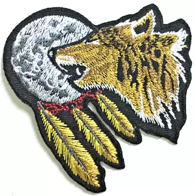  Howling Wolf  Motorcycles Bikers Embroidered Jacket Patch Unused Indian Hog • $4