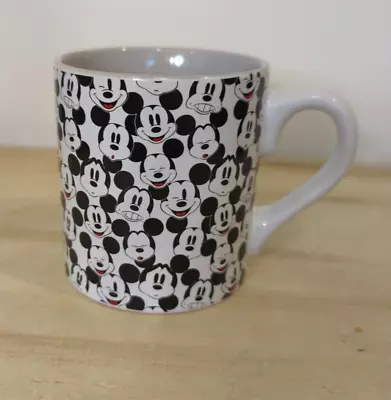 Disney Coffee Mug 14 Oz. The Many Faces Of Mickey Mouse  Black White & Red • $17.99