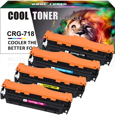 4 Toner Cartridge For Canon 718 I-SENSYS MF724Cdw MF8580Cdw LBP7660Cdn LBP7680Cx • £41.32