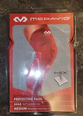 McDavid Padded Red Sleeve Knee Support Leg Protection Men's Women's MAC6446RR M • $28.99