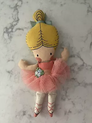 Vintage Joan Walsh Anglund 6” Ballerina Cloth Doll. 1975 • $12.95