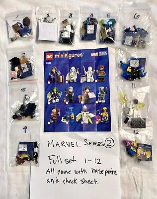 LEGO Marvel Series 2 Complete 12 Minifigures Set 71039 - IN HAND  READY TO SHIP • $118.19