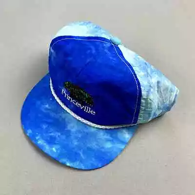 Vintage Hawaii Hat Cap Strapback Blue Princeville Kauai Island Beach Surf 90s • $19.99