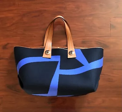 Proenza Schouler XL Tobo Mercedes Benz Tote Bag Black Sky Blue • $750