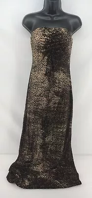 Vintage Y2K Jump Apparel Co. Strapless Cheetah & Sparkle Dress Size 5/6 • $29.99