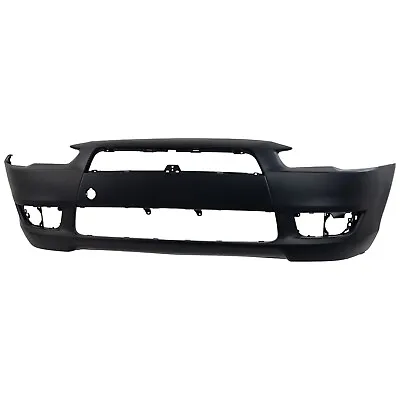 Front Bumper Cover For 2008-2015 Mitsubishi Lancer Primed With Fog Light Holes • $160.85