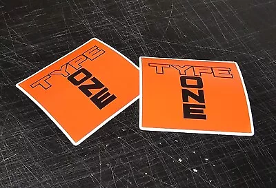 2x Spoon Sports Type One Orange Sticker Decals NSX S2000 Type R DC2 EK9 EG6 JDM • $5.50