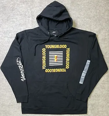 5SOS Hoodie 5 Seconds Of Summer Band Youngblood Sweatshirt Black Yellow Size 2XL • $39.99