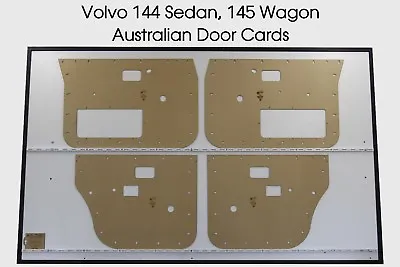 Door Cards Fits Volvo 144 Sedan 145 Wagon 1966-1974 Quality Masonite X4 • $96.75