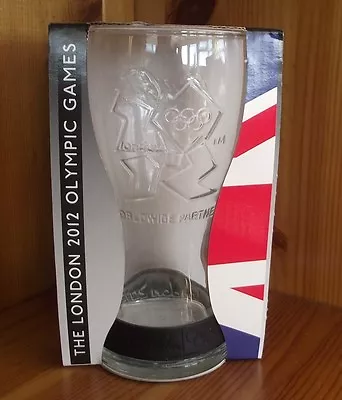 OFFICIAL LONDON 2012 OLYMPICS McDONALDS COCA COLA GLASS BLACK BAND BNIB  • $5.60