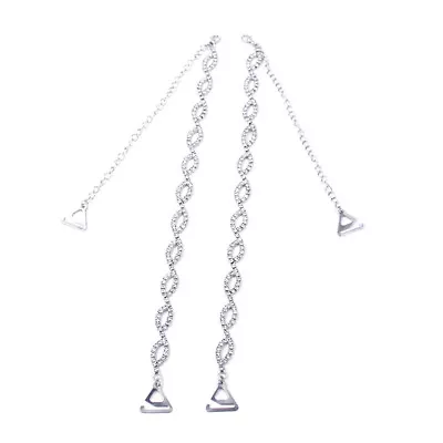 £10.68 • Buy 1 Pair Bra Invisible Shoulder Strap Diamante Bra Straps Non- Skid Bra Strap