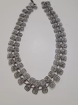 Mexican Vintage Sterling Silver Necklace Marked CTI • $125