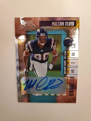 MALCOM FLOYD 2006 Playoff Contenders SEASON TICKET AUTOGRAPH RC #101 SD CHARGERS • $38