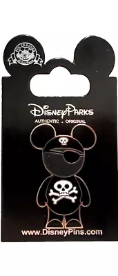 Disney World 2008 Mouse Ears People Vinylmation Pirate Skull And Crossbones Pin • $12.79