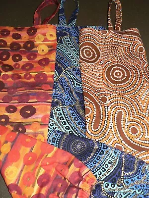 Extra-long Plastic Bag Holder Indigenous Prints (55 Cm X 35 Cm) • $15.50