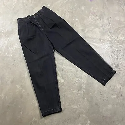 Vintage PIERRE CARDIN Jeans Men’s 30x32 Pleated Tapered 80s TALON ZIP Diffusion • $24.99
