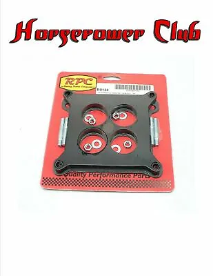 RPC R9138 1/2  Ported Phenolic Carburetor Spacer W/Studs Holley 4150 4160 • $24.38