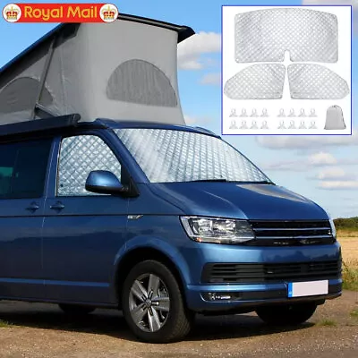 3PCS For VW T5 T6 Internal Thermal Blinds Window Screen Cover Blind Reversible • £15