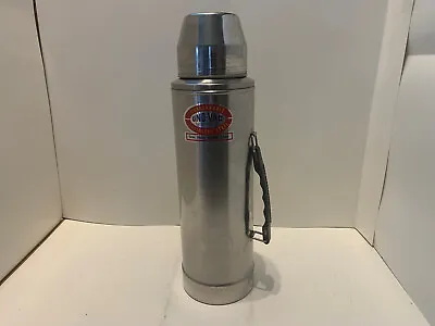 Uno Vac Thermos 1 Qt 32oz Stainless Steel Unbreakable Vacuum Bottle Camping Work • $22.99