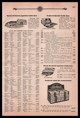 1931 Packard Electric Warren Ohio Ignition Cable Stets Cabinet Display Print Ad • $16.80