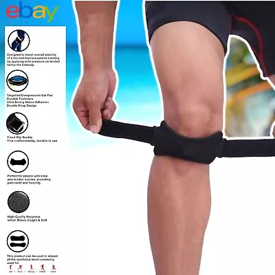 Knee Support Brace NHS Use Neoprene Patella Stabilising UK Adjustable Belt Strap • £3.48