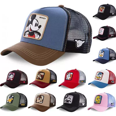 Unisex Adult Kids Teens Cartoon Mickey Mouse Baseball Cap Superman Hat Snapback • £6.83
