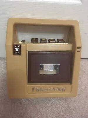 Vintage 1980 Fisher Price 826 Brown Cassette Tape Recorder Player - For Parts • $14.25