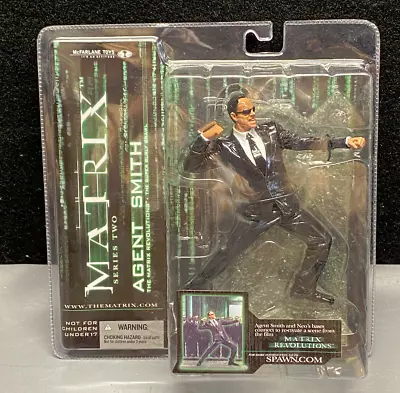 Agent Smith Action Figure Matrix Series Two The Super Burly Brawl 2003 McFarlane • $25.99